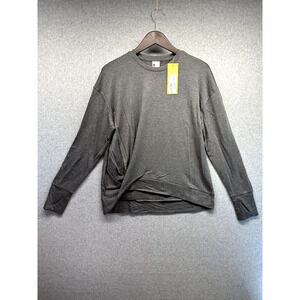 All in Motion Womens Athletic Top Twist Crew Neck Pullover Shirt Size Small Gray